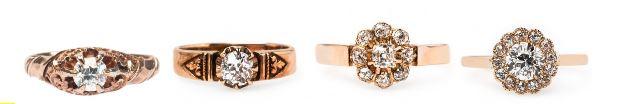 Spotlight on Sweet Rose Gold Vintage Engagement Rings