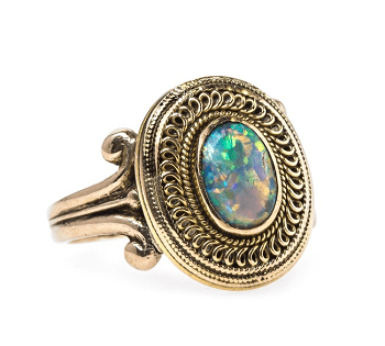 The Wonderful, Whimsical World of Antique Opal Rings