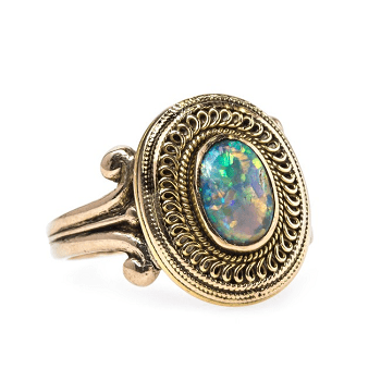 The Wonderful, Whimsical World of Antique Opal Rings