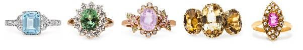 5 Springtime Ready Rings with Pastel Gemstones