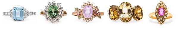 5 Springtime Ready Rings with Pastel Gemstones