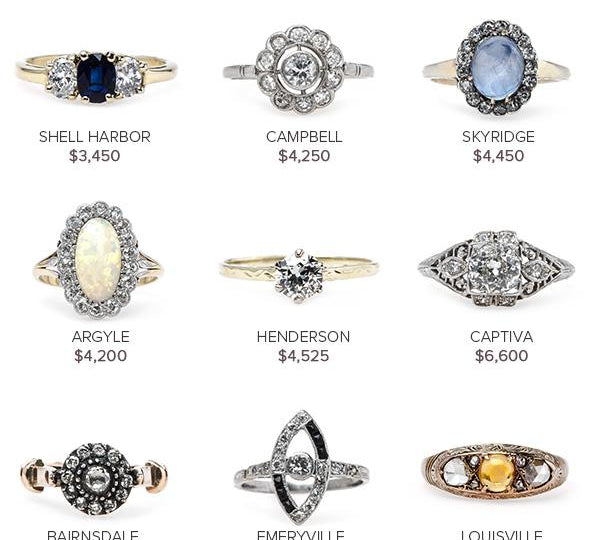 Vintage Engagement Rings April 14