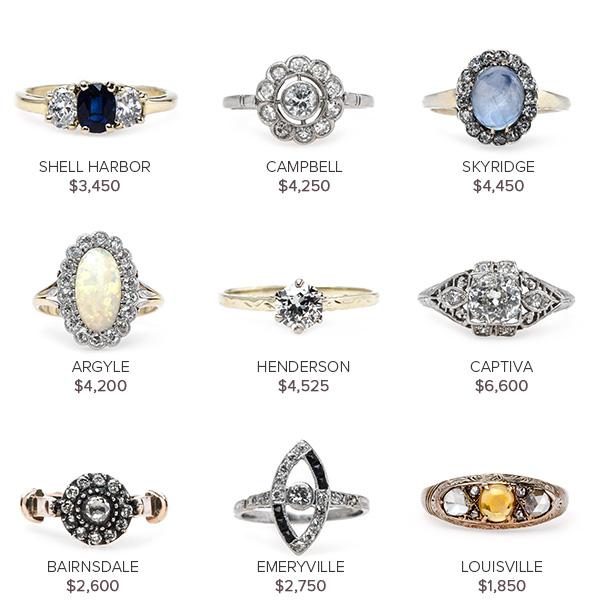 Vintage Engagement Rings April 14