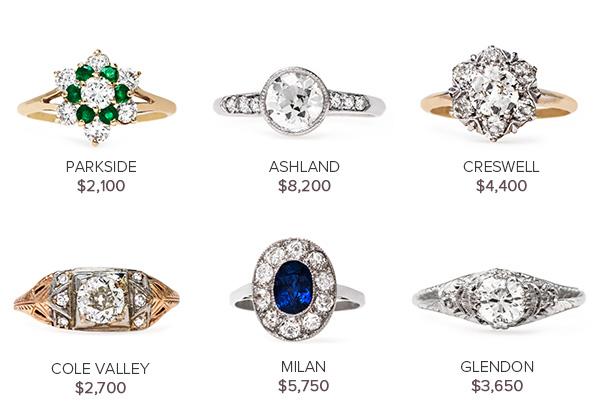 Vintage Engagement Rings: January 12