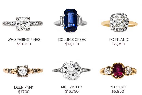 Vintage Engagement Rings - January 5