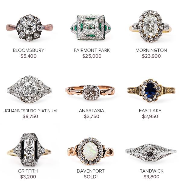 Vintage Engagement Rings July 7