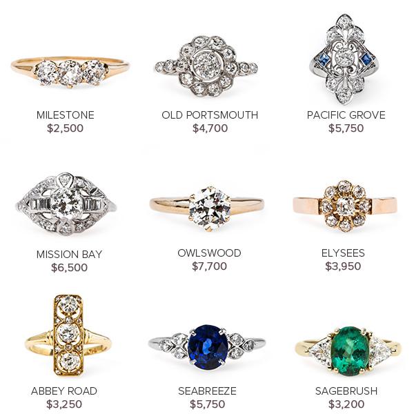 Vintage Engagement Rings July 21