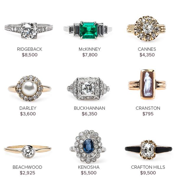 Vintage Engagement Rings March 24