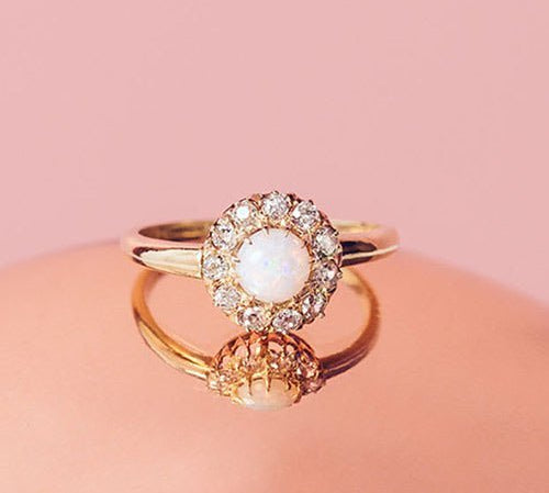 Our Favorite Vintage Opal Rings for October