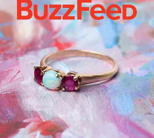 Buzzfeed Features Trumpet & Horn: Colorful Engagement Rings