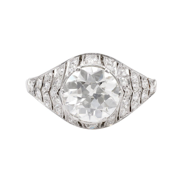 1.82ct Old European Cut Art Deco Inspired Diamond Ring | Fulham