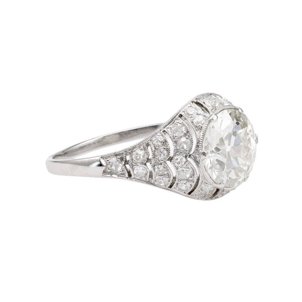 1.82ct Old European Cut Art Deco Inspired Diamond Ring | Fulham