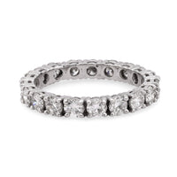 Mid Century diamond platinum eternity band