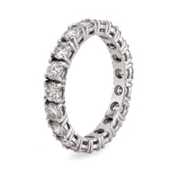 Mid Century diamond platinum eternity band