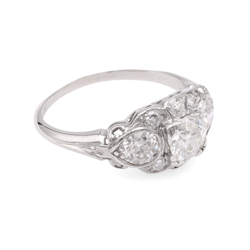 Art Deco Diamond Platinum Ring