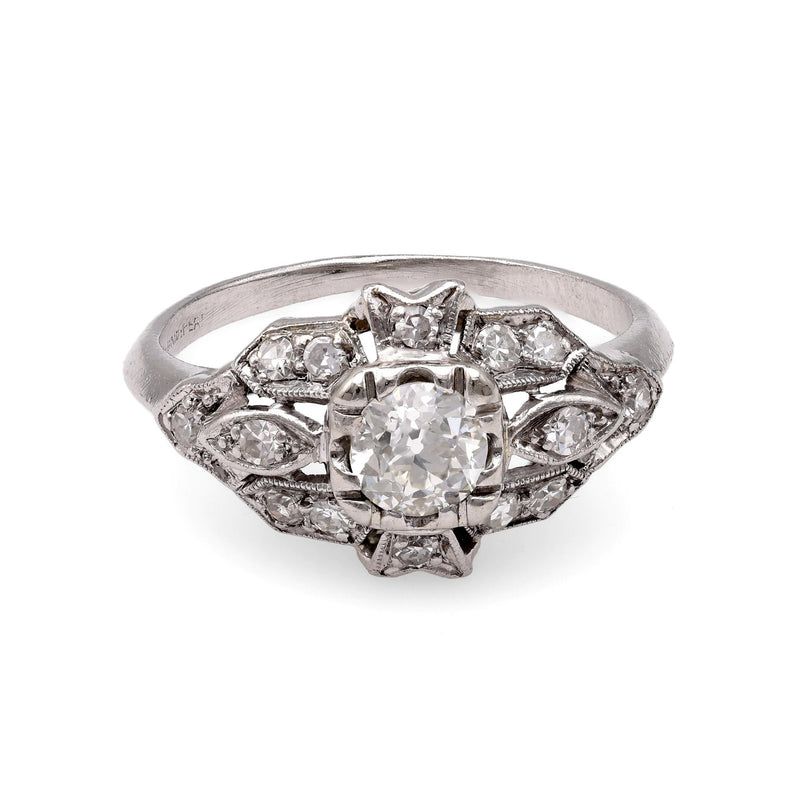 Art Deco Platinum Diamond Ring