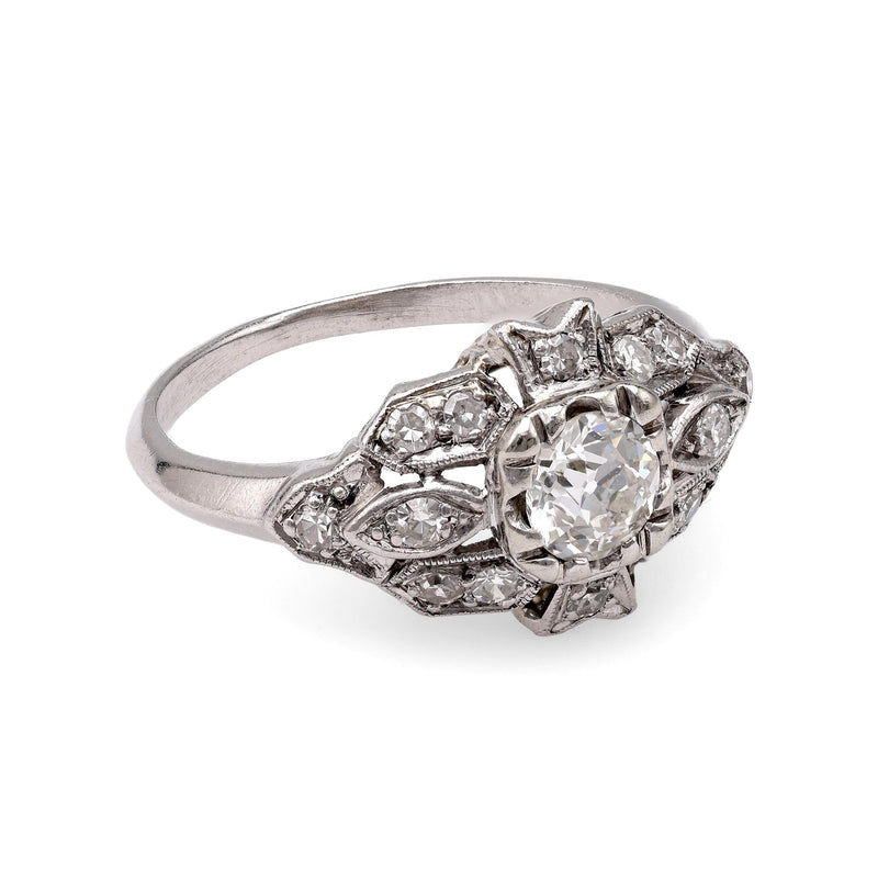 Art Deco Platinum Diamond Ring