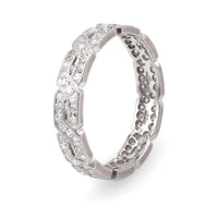 Vintage Diamond White Gold Eternity Ring