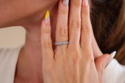 Vintage Diamond White Gold Eternity Ring
