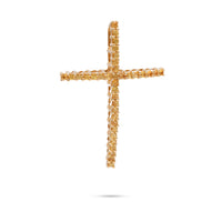 Levian Yellow Sapphire Gold Cross Pendant