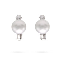 South Sea Pearl Diamond Gold Earrings