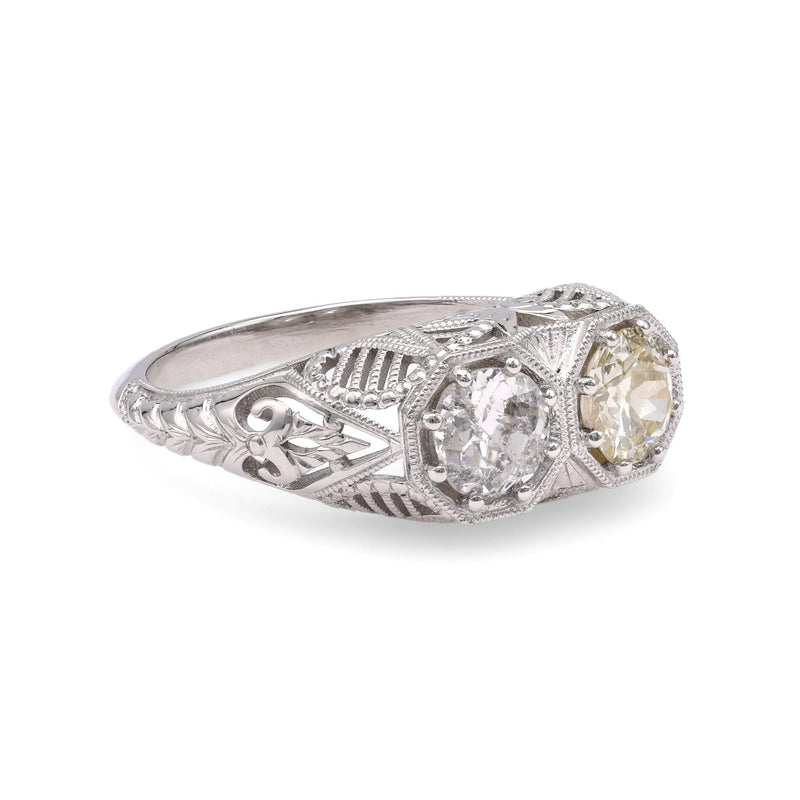 Art Deco Diamond Platinum Ring