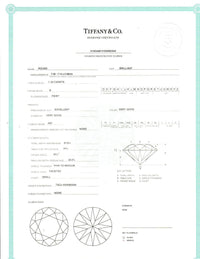 Tiffany & Co 1.34 Carat Diamond Platinum Engagement Ring