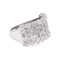 Modern Diamond 14K White Gold Wedding Ring