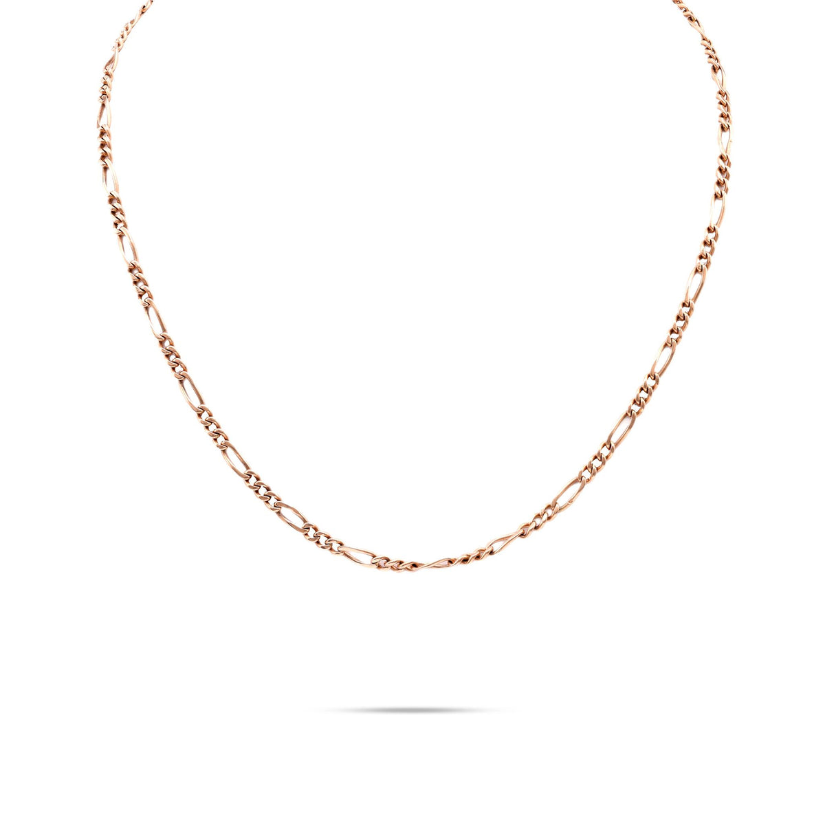 Victorian 14K Rose Gold Fancy Link Necklace