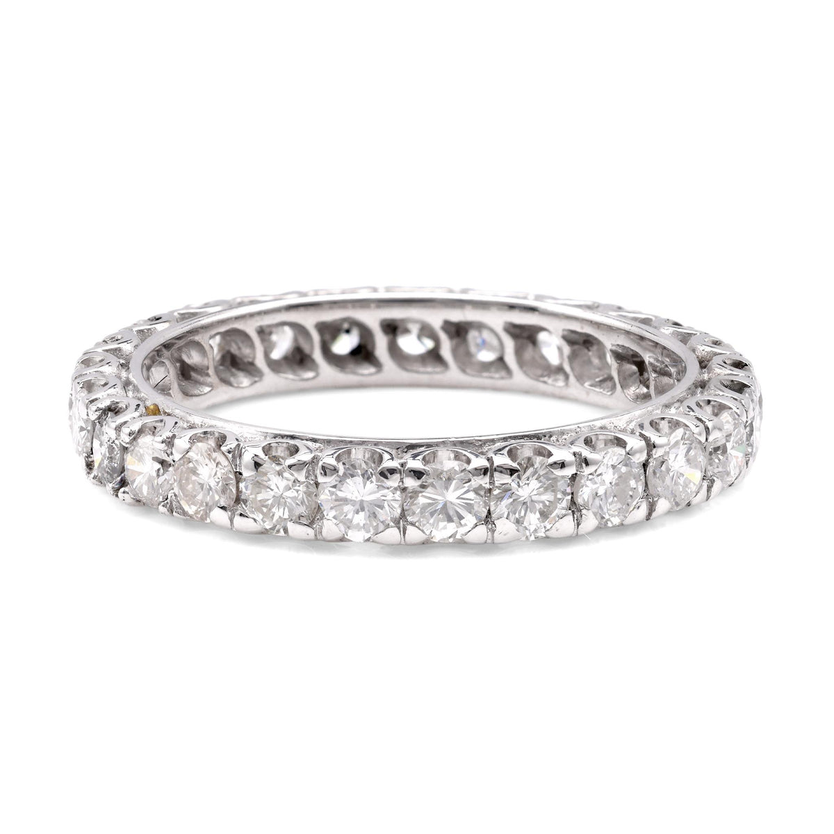 French Diamond White Gold Eternity Ring