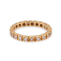 French Diamond Yellow Gold Eternity Ring