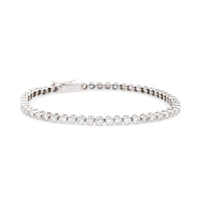 Art Deco Inspired 4.55 Carat Round Brilliant Diamond Platinum Tennis Bracelet