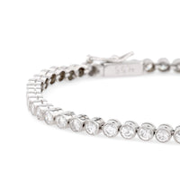 Art Deco Inspired 4.55 Carat Round Brilliant Diamond Platinum Tennis Bracelet