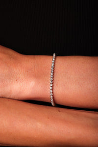 Art Deco Inspired Diamond Platinum Tennis Bracelet