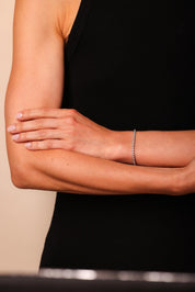 Art Deco Inspired Diamond Platinum Tennis Bracelet