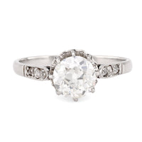 Art Deco Diamond Platinum Engagement Ring