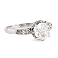 Art Deco Diamond Platinum Engagement Ring