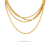 Mid Century French 18K Yellow Gold Chain Necklace