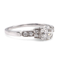 Art Deco Diamond Platinum Engagement Ring