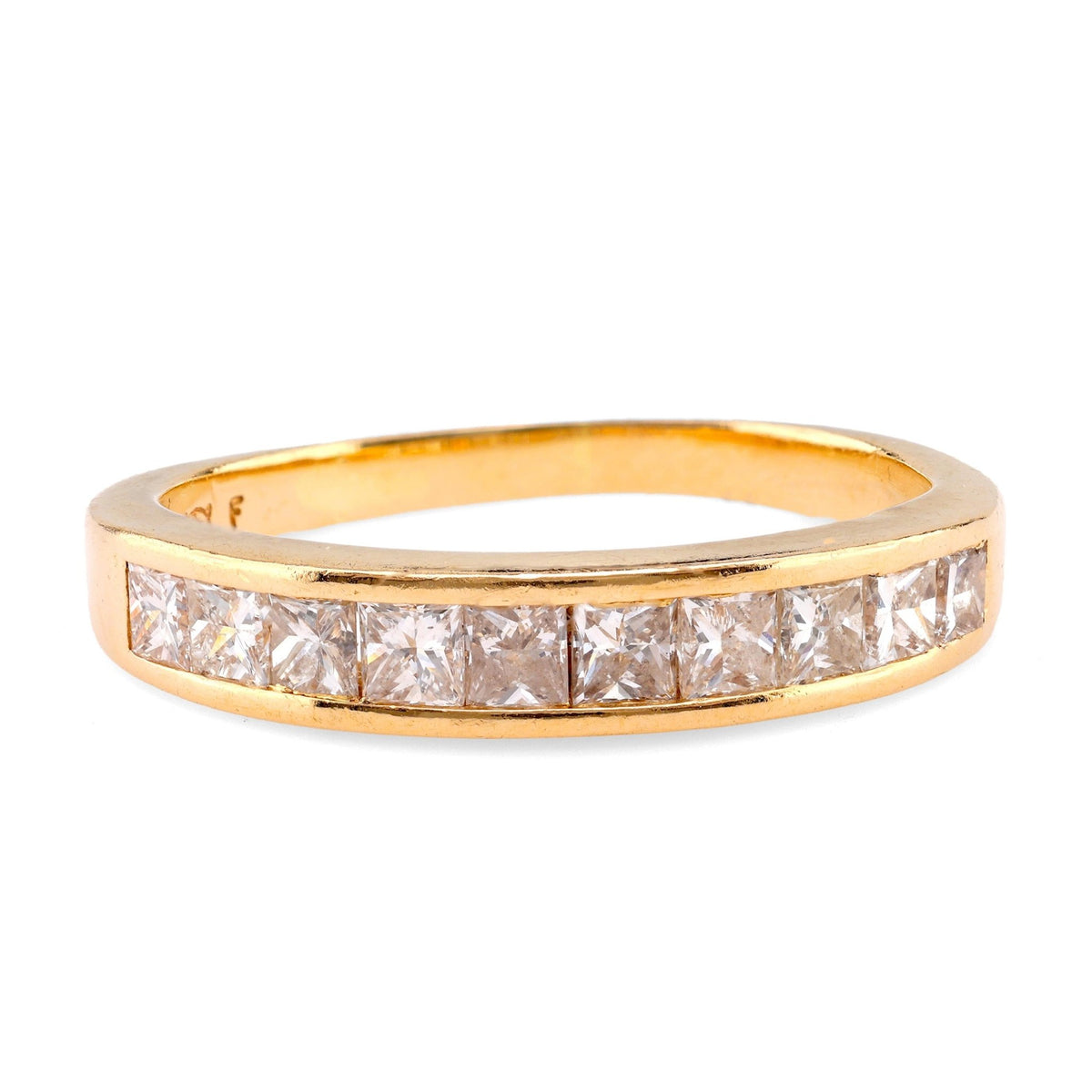 Vintage Diamond 14K Yellow Gold Band