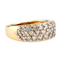 Vintage Diamond 14K Yellow Gold Band