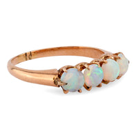 Victorian Opal 18K Yellow Gold Four Stone Ring