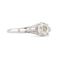 Art Deco Diamond Platinum Engagement Ring