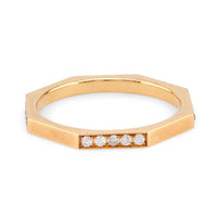 Modern Diamond 18K Yellow Gold Eternity Ring