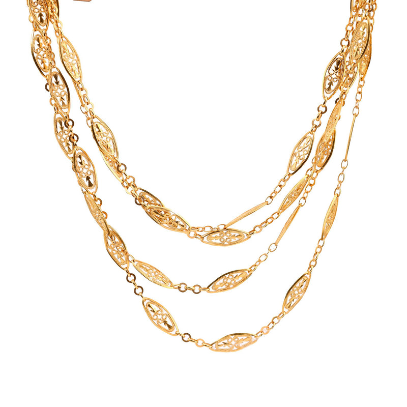 Antique French 18K Yellow Gold Necklace