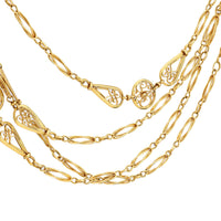 Antique French 18K Yellow Gold Necklace