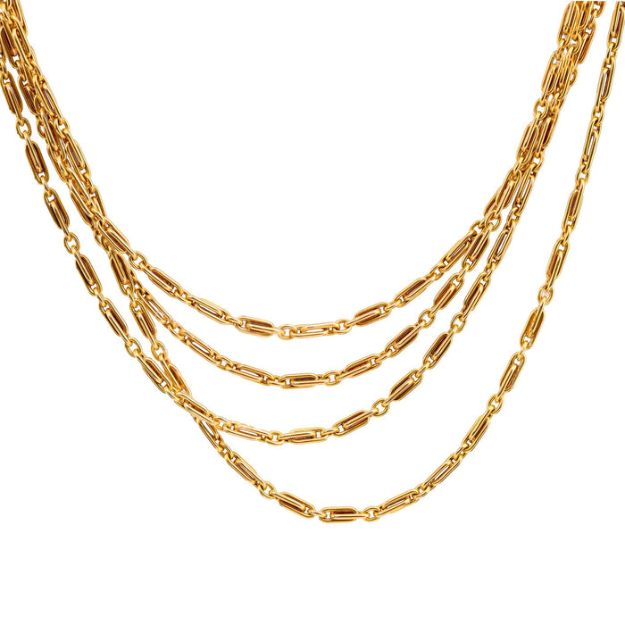 Antique French 18K Yellow Gold Necklace