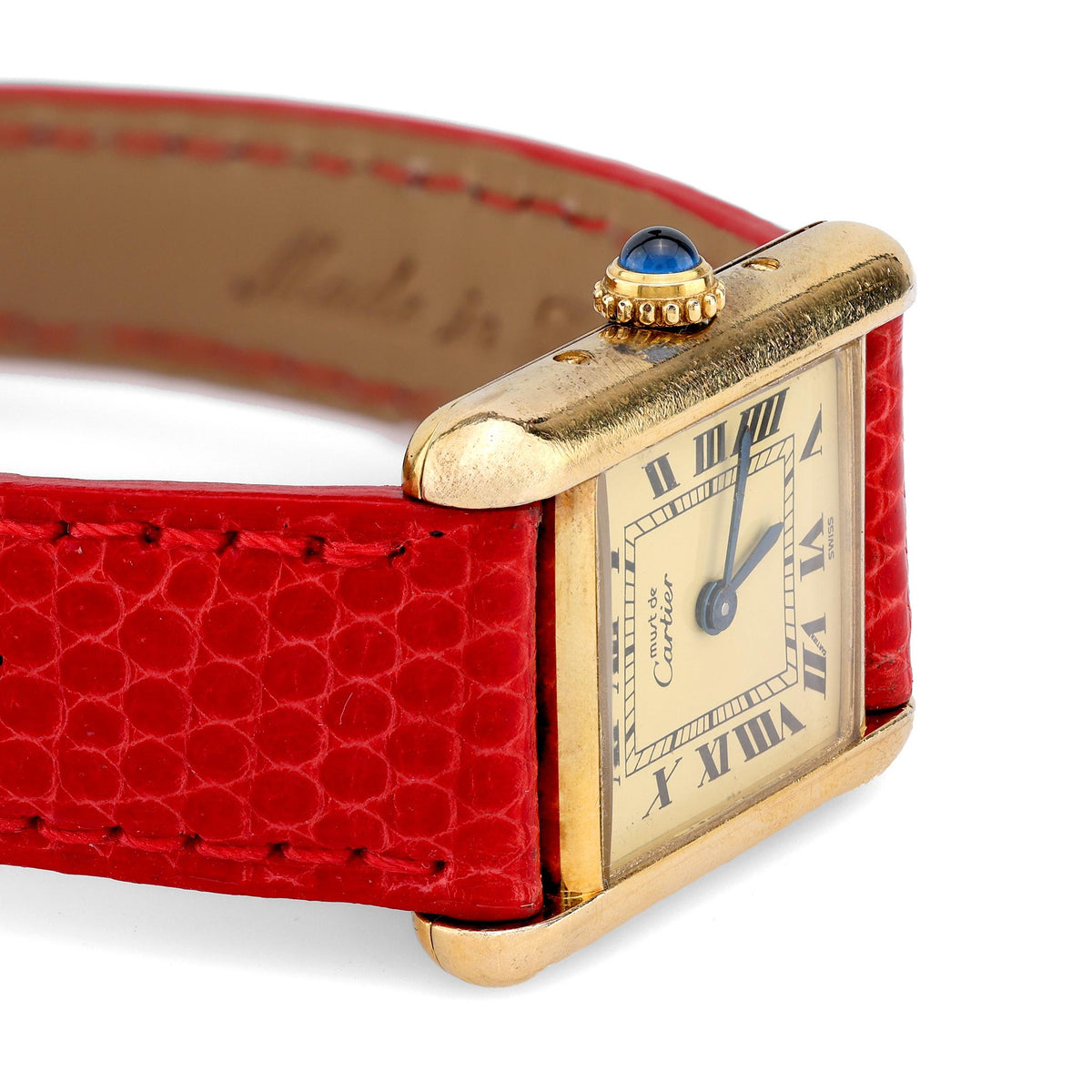 Cartier Paris gold plated Tank watch