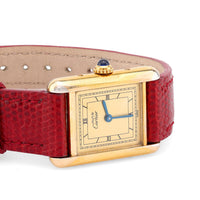 Cartier Paris gold plated Tank watch