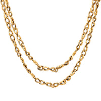 Antique 18K Yellow Gold Chain Necklace